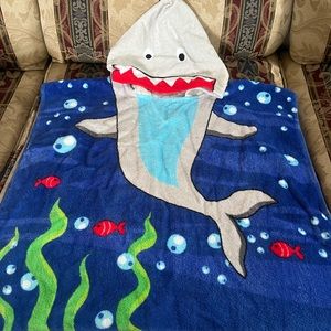 Toddler Hooded Shark Towel